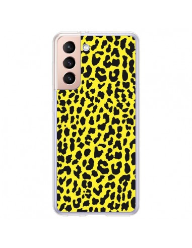 Coque Samsung Galaxy S21 Plus 5G Leopard Jaune - Mary Nesrala