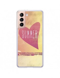 Coque Samsung Galaxy S21 Plus 5G Summer Love Eté - Mary...