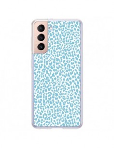 Coque Samsung Galaxy S21 Plus 5G Leopard Turquoise - Mary...