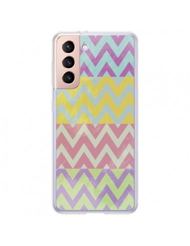 Coque Samsung Galaxy S21 Plus 5G Chevron Summer Triangle Azteque - Mary Nesrala