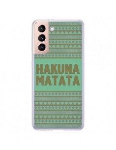 Coque Samsung Galaxy S21 Plus 5G Hakuna Matata Roi Lion -...