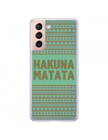 Coque Samsung Galaxy S21 Plus 5G Hakuna Matata Roi Lion - Mary Nesrala