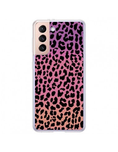 Coque Samsung Galaxy S21 Plus 5G Leopard Hot Rose Corail - Mary Nesrala