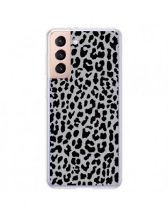 Coque Samsung Galaxy S21 Plus 5G Leopard Gris Neon - Mary...