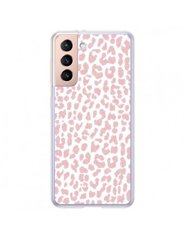 Coque Samsung Galaxy S21 Plus 5G Leopard Rose Corail - Mary Nesrala