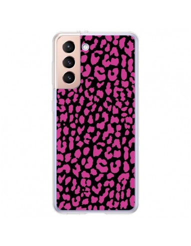 Coque Samsung Galaxy S21 Plus 5G Leopard Rose Pink - Mary Nesrala