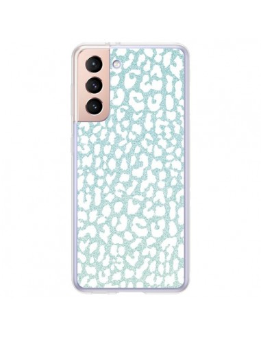 Coque Samsung Galaxy S21 Plus 5G Leopard Winter Mint - Mary Nesrala