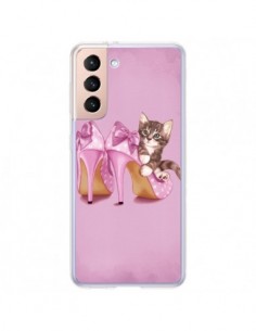 Coque Samsung Galaxy S21 Plus 5G Chaton Chat Kitten...
