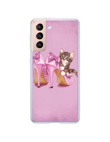 Coque Samsung Galaxy S21 Plus 5G Chaton Chat Kitten Chaussure Shoes - Maryline Cazenave