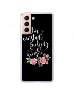 Coque Samsung Galaxy S21 Plus 5G Fucking Delight Fleurs -...
