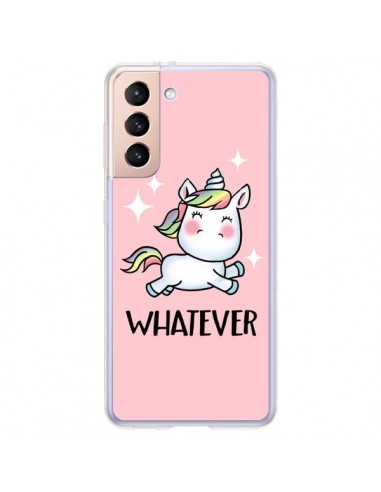 Coque Samsung Galaxy S21 Plus 5G Licorne Whatever - Maryline Cazenave