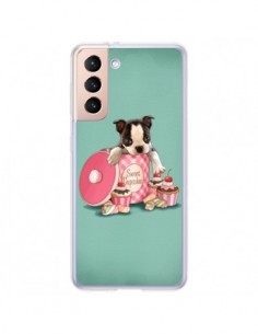 Coque Samsung Galaxy S21 Plus 5G Chien Dog Cupcakes...