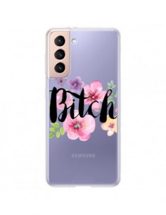 Coque Samsung Galaxy S21 Plus 5G Bitch Flower Fleur...