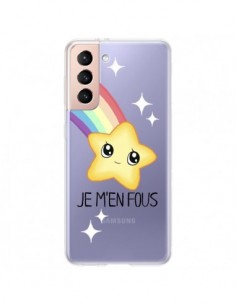 Coque Samsung Galaxy S21 Plus 5G Etoile Je M'en Fous...