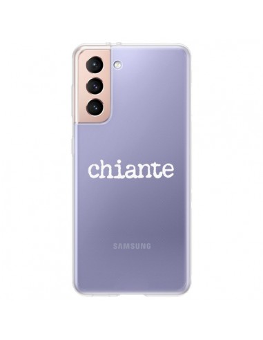 Coque Samsung Galaxy S21 Plus 5G Chiante Blanc Transparente - Maryline Cazenave