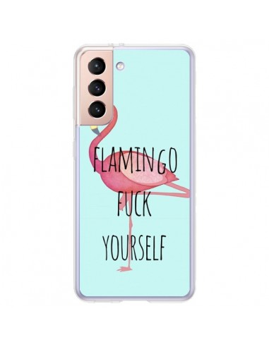 Coque Samsung Galaxy S21 Plus 5G Flamingo Fuck Yourself - Maryline Cazenave