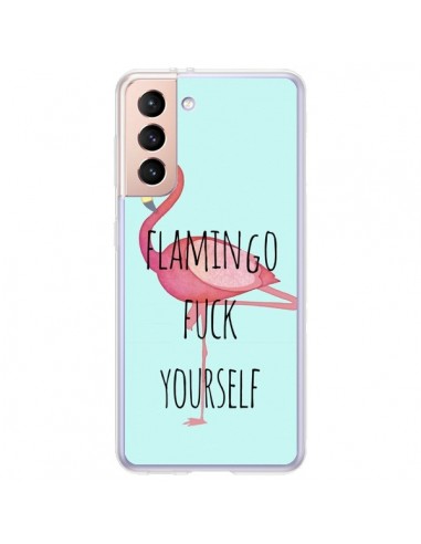 Coque Samsung Galaxy S21 Plus 5G Flamingo Fuck Yourself - Maryline Cazenave