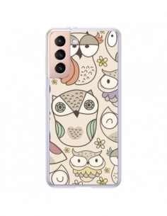 Coque Samsung Galaxy S21 Plus 5G Chouette Vintage - Maria...