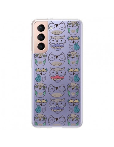 Coque Samsung Galaxy S21 Plus 5G Chouettes Owl Hibou Transparente - Maria Jose Da Luz