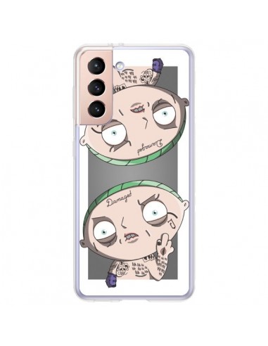 Coque Samsung Galaxy S21 Plus 5G Stewie Joker Suicide Squad Double - Mikadololo