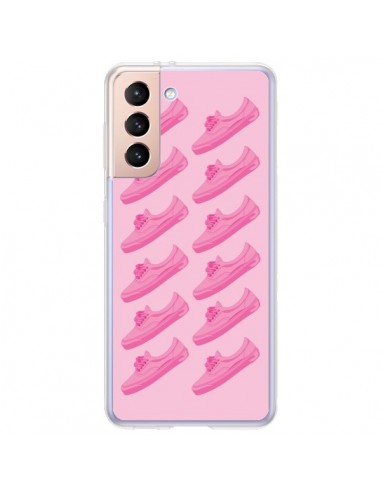 Coque Samsung Galaxy S21 Plus 5G Pink Rose Vans Chaussures - Mikadololo