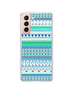 Coque Samsung Galaxy S21 Plus 5G Chenoa Bleu Azteque -...