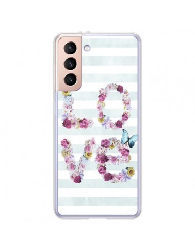 Coque Samsung Galaxy S21 Plus 5G Love Fleurs Flower - Monica Martinez