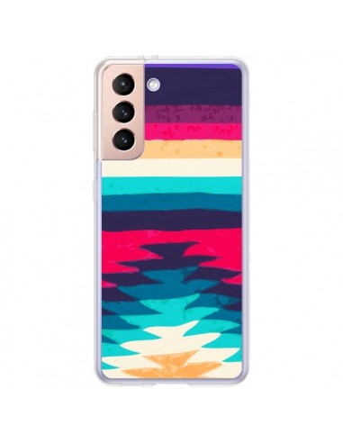 Coque Samsung Galaxy S21 Plus 5G Surf Azteque - Monica Martinez