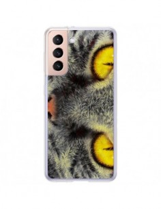 Coque Samsung Galaxy S21 Plus 5G Chat Gato Loco -...