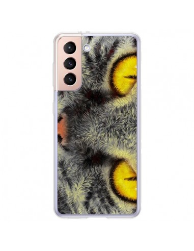 Coque Samsung Galaxy S21 Plus 5G Chat Gato Loco - Maximilian San