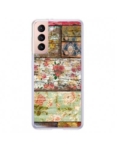 Coque Samsung Galaxy S21 Plus 5G Lady Rococo Bois Fleur - Maximilian San
