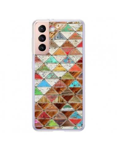 Coque Samsung Galaxy S21 Plus 5G Love Pattern Triangle - Maximilian San