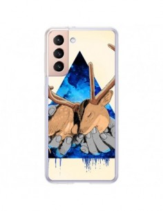 Coque Samsung Galaxy S21 Plus 5G Cerf Triangle Seconde...