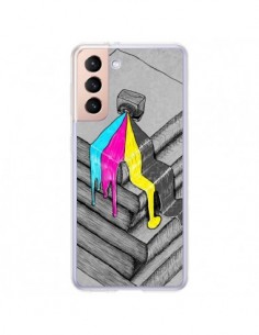 Coque Samsung Galaxy S21 Plus 5G Appareil Photo Bleeding...