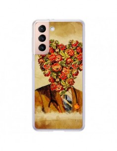 Coque Samsung Galaxy S21 Plus 5G Docteur Love Fleurs -...