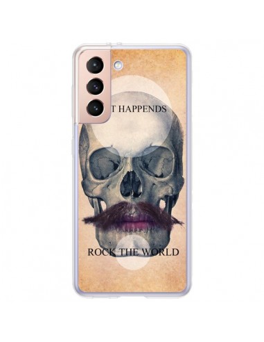Coque Samsung Galaxy S21 Plus 5G Rock Skull Tête de Mort - Maximilian San