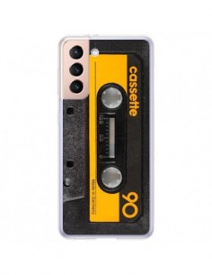 Coque Samsung Galaxy S21 Plus 5G Yellow Cassette K7 -...