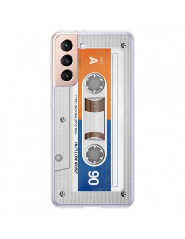 Coque Samsung Galaxy S21 Plus 5G White Cassette K7 - Maximilian San