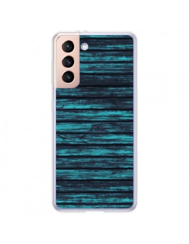 Coque Samsung Galaxy S21 Plus 5G Blue Moon Wood Bois - Maximilian San