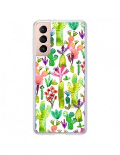 Coque Samsung Galaxy S21 Plus 5G Cacti Garden - Ninola...