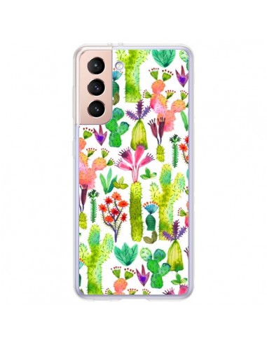 Coque Samsung Galaxy S21 Plus 5G Cacti Garden - Ninola Design