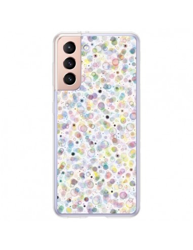Coque Samsung Galaxy S21 Plus 5G Cosmic Bubbles Multicolored - Ninola Design