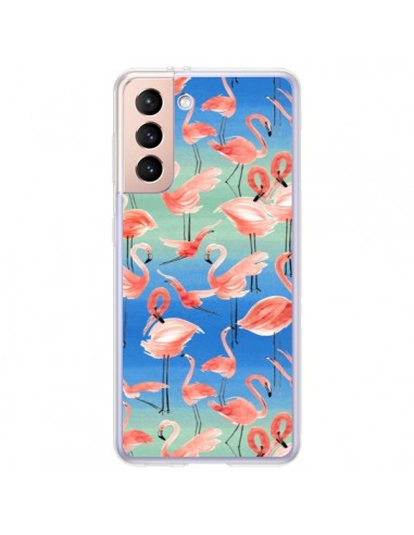 Coque Samsung Galaxy S21 Plus 5G Flamingo Pink - Ninola Design