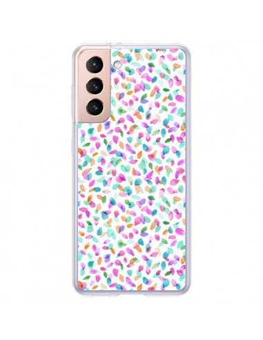 Coque Samsung Galaxy S21 Plus 5G Flower Petals Pink - Ninola Design