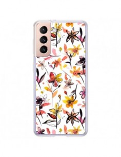 Coque Samsung Galaxy S21 Plus 5G Ink Bleeding Dots Pink -...