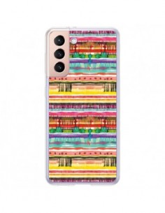 Coque Samsung Galaxy S21 Plus 5G Ink Dust Blue - Ninola...