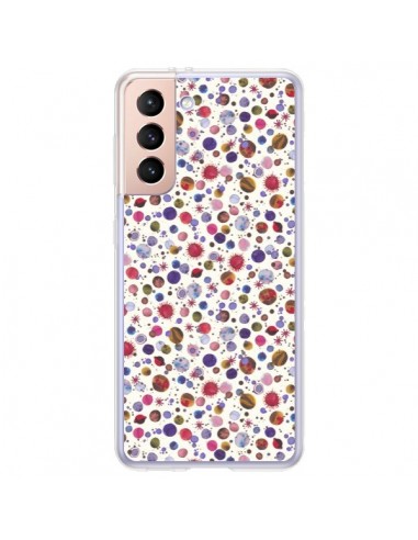 Coque Samsung Galaxy S21 Plus 5G Peonies Pink - Ninola Design