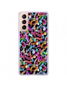 Coque Samsung Galaxy S21 Plus 5G Poppies Red - Ninola Design