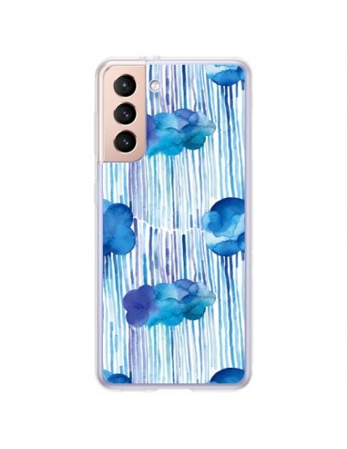 Coque Samsung Galaxy S21 Plus 5G Rain Stitches Neon - Ninola Design