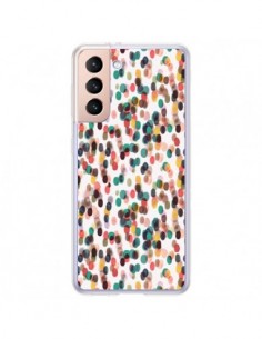 Coque Samsung Galaxy S21 Plus 5G Rainbow Lace Neon -...